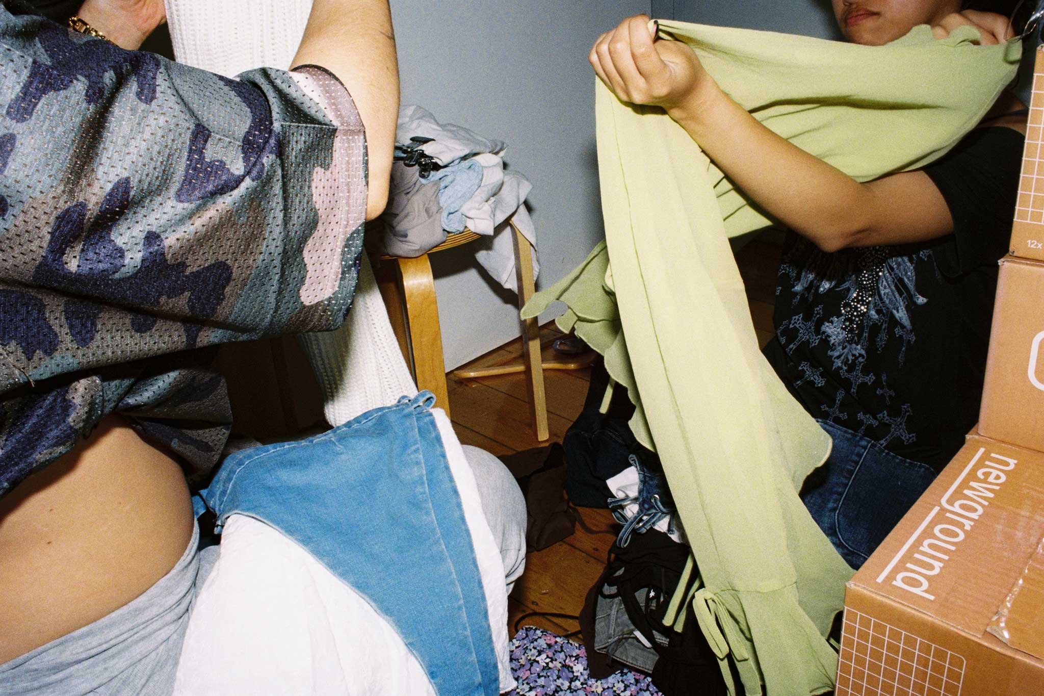 Film photograph of secondhand store retail space. Brand storytelling on 35mm film for Common.