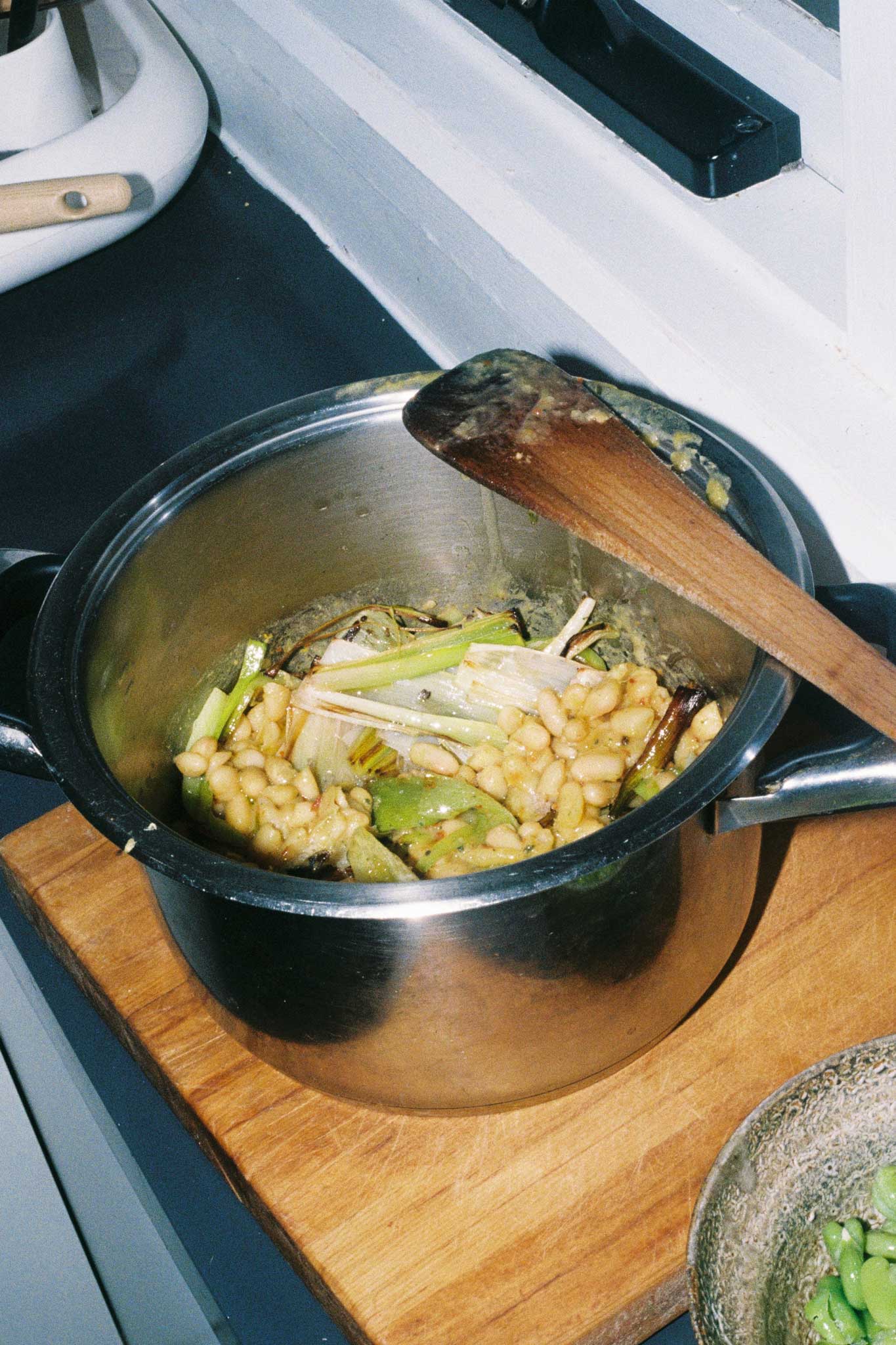 Direct flash film photography. Recipe content for social media and Substack on 35mm film.